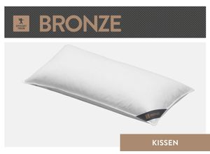 4033829470361 - 3-Kammer-Kopfkissen SPESSARTTRAUM Bronze Kopfkissen Gr B L 80 cm x 80 cm Baumwolle 1 St weiß Weitere Kopfkissen hergestellt in Deutschland allergikerfreundlich