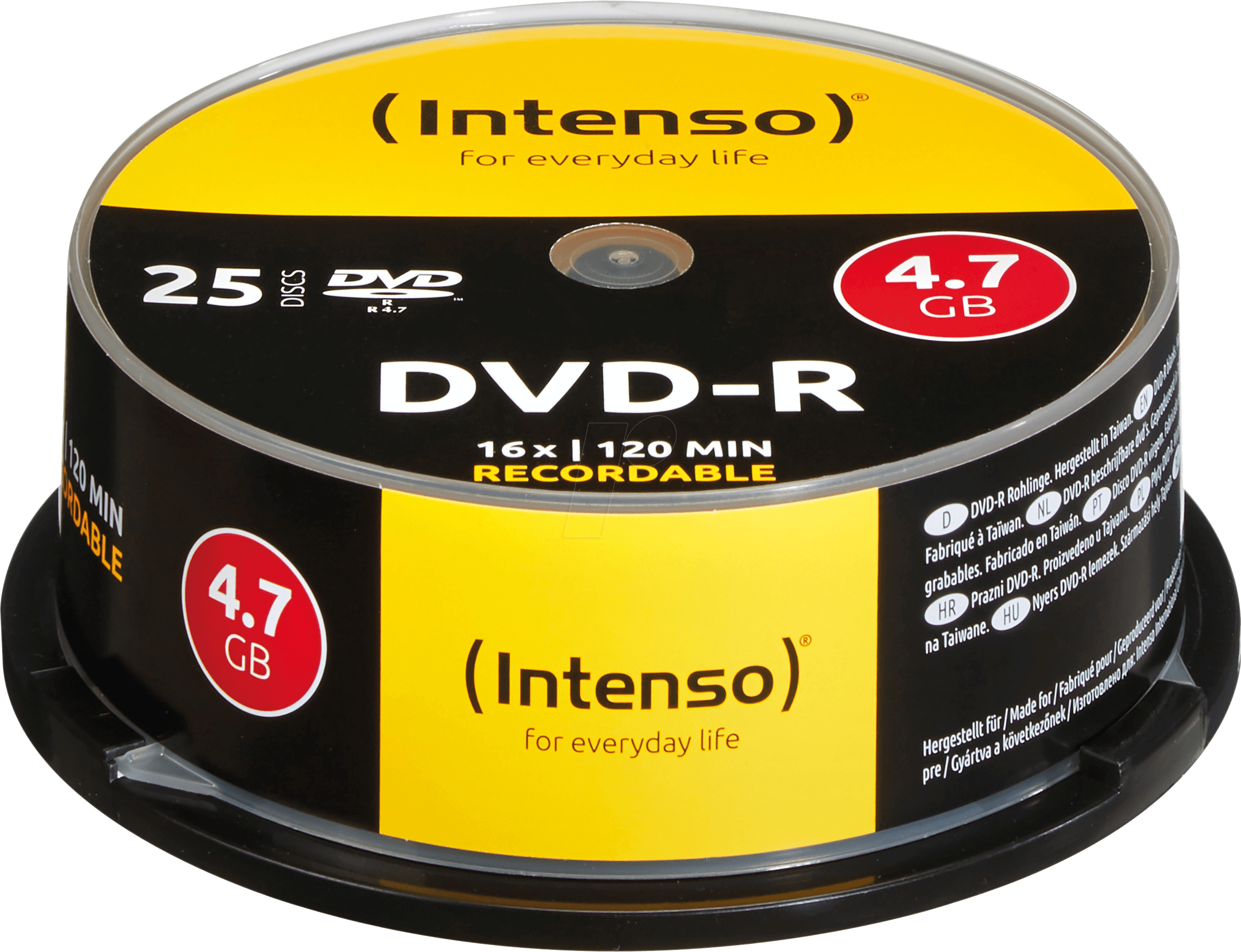 4034303004348 - DVD-R47 INT25 - DVD-R 47GB 25-er Cakebox