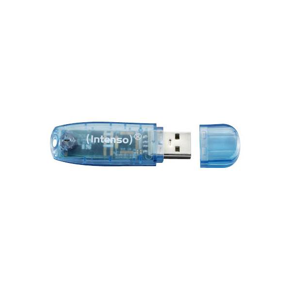 4034303008513 - Intenso Rainbow Line USB-Stick 4 GB USB Typ-A 20 Blau 403430