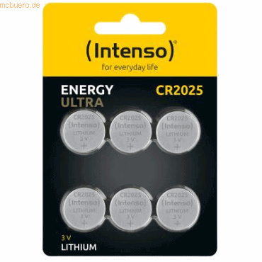 4034303027958 - Knopfzelle Energy Ultra CR2025 6er Blister 4034303027958 Inten