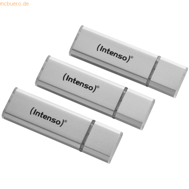 4034303028627 - Usb 20-Stick Alu Line 32 gb 3er Pack silber - Intenso