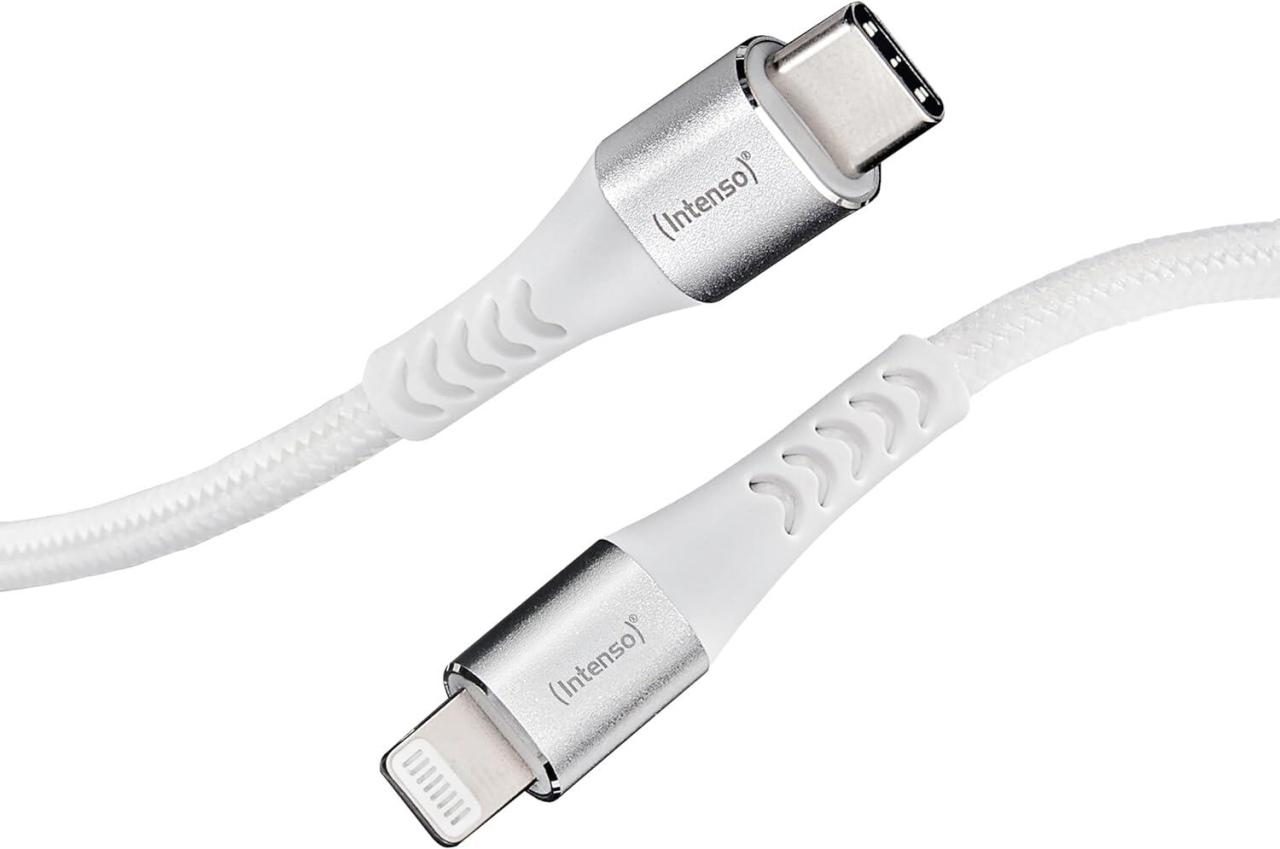 4034303033836 - 5m weiß USB-C   Lightning 60W USB-Kabel C315L Nylon 15m weiß USB-C   Lightning 60W 7902002 4034303033836