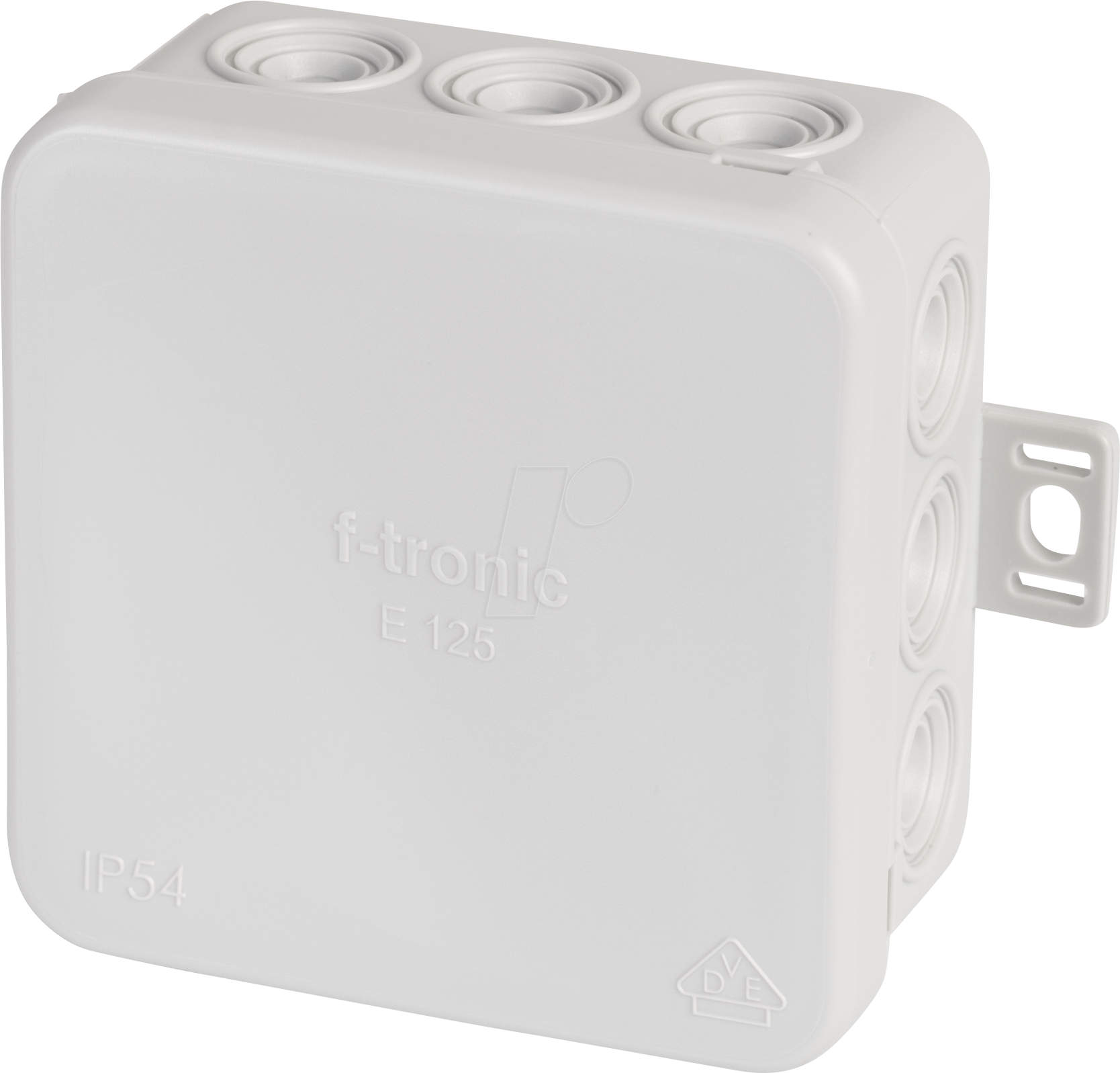 4034338915497 - Ftronic FR-Abzweigkasten IP54 E125 75x75x40mm grau (Inhalt 10 Stück)