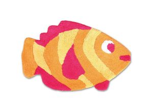 4035179111550 - Pro Home - Badematte Duschvorleger Badezimmerteppich Auswahl 50x80cm Fisch rosa - pink - Rosa