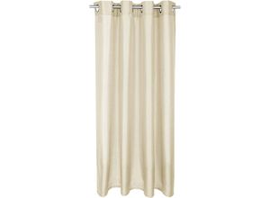 4035179115886 - Arsvita - Blickdichte Beige Gardine Alessia mit Ösen (Ø4cm) in 140x175cm (BxL) in vielen Größen Farben - Beige