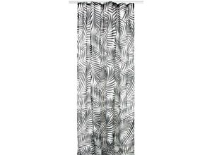 4035179116906 - Gardine (Black&White) Voile mit Kräuselband 140x245cm Universalbandvorhang für zu Hause transparente und moderne Fensterdekoration - Black&White