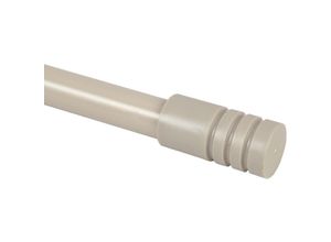 4035179119297 - Bestlivings - Gardinenstange Modern ausziehbar 115 bis 200 cm Durchmesser 16mm 19mm - Edelstahl - Stil-Garnitur 1-Lauf Metall Stange - Taupe