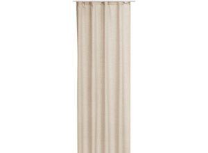 4035179144664 - Gardine blickdicht in Leinenoptik 140x245 cm mit Universalband in Beige in vielen Varianten - Beige