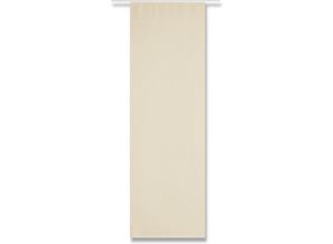 4035179146392 - Flächenvorhang blickdicht - Schiebegardine in BxL 60x245cm ( Beige ) - inkl Beschwerungsstange und Paneelwagen - Vorhang mit Klettband - Beige