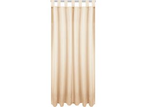 4035179153345 - Bestlivings - Blickdichte Beige Gardine mit Schlaufen in 140x225 cm ( BxL ) in vielen Größen und Farben - Beige