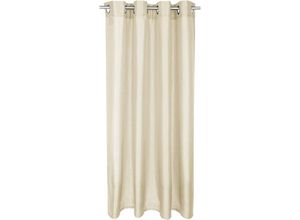 4035179154588 - Arsvita - Blickdichte Beige Gardine Alessia mit Ösen (Ø4cm) in 140x245cm (BxL) in vielen Größen Farben - Beige