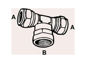 4035300561919 - Cornat Klemmring T-Stück Ø 22   1 2
