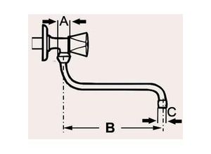 4035300680146 - Cornat Rohrauslauf S-Form 25 cm verchromt