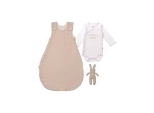 4035413126616 - Erstausstattungspaket LILIPUT Kleines Wunder Gr 44 weiß (weiß beige) Baby KOB Set-Artikel 3er-Pack mit hochwertigem Musselinschlafsack