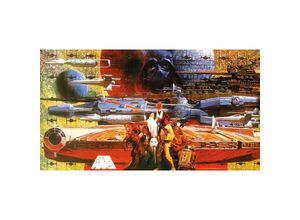 4035519156616 - Poster Japanese scratch of many characters and ships - Star Wars