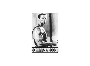 4035519216693 - - Arnold Schwarzenegger Poster schwarz-weiß-Foto mit Zigarre