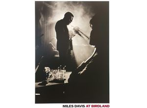 4035519799745 - - Miles Davis Kunstdruck Live in Birdland schwarz-weiß