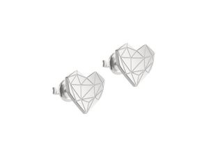 4035608753573 - Paar Ohrstecker LIEBESKIND BERLIN Schmuck Geschenk Edelstahl Ohrringe Herz LJ-0307-E-11 LJ-0308-E-11 Gr Edelstahl silberfarben (edelstahlfarben) Damen