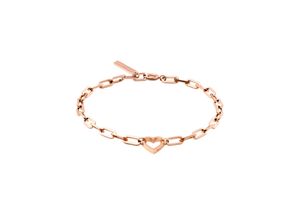 4035608754037 - Edelstahlarmband LIEBESKIND BERLIN LJ-0345-B-20 Herz Armbänder Gr Edelstahl rosegold (roségoldfarben) Damen Edelstahlarmbänder