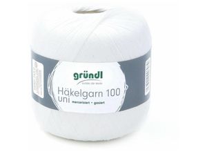 4036014006079 - Häkelgarn 100 g weiß Handarbeit - Gründl