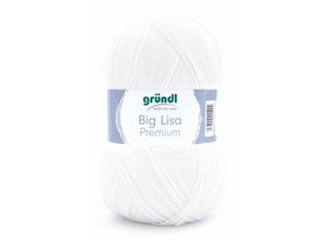 4036014015224 - Wolle Big Lisa Premium 250 g weiß Handarbeit - Gründl