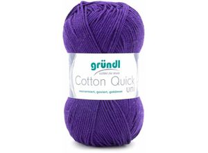 4036014132099 - Wolle Cotton Quick 50 g uni pflaume Handarbeit - Gründl