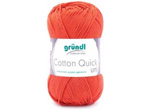 4036014132396 - Wolle Cotton Quick 50 g uni orange Handarbeit - Gründl