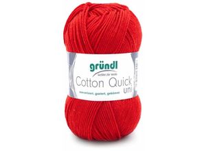 4036014132426 - Wolle Cotton Quick 50 g uni kirsche Handarbeit - Gründl