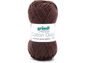 4036014132488 - Gründl Wolle Cotton Quick 50 g uni schokolade Handarbeit