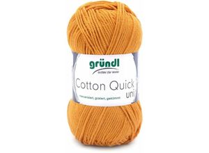 4036014132525 - Wolle Cotton Quick 50 g uni senf Handarbeit - Gründl