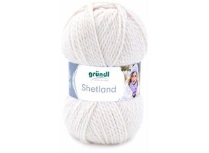 4036014135922 - Wolle Shetland 100 g creme melange Handarbeit - Gründl