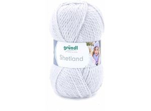 4036014135953 - Wolle Shetland 100 g hellgrau melange Handarbeit - Gründl