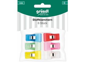 4036014166353 - Stoffklammern gelb grün blau transparent rosa rot Handarbeit - Gründl