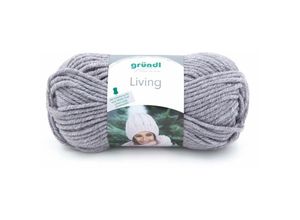 4036014168159 - Gründl Wolle Living 100 g mittelgrau Handarbeit