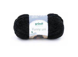 4036014169750 - Wolle Funny uni 100 g schwarz Handarbeit - Gründl