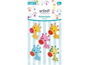 4036014183008 - Holzknöpfe Giraffe Motiv Giraffe Handarbeit - Gründl