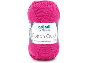 4036014186870 - Wolle Cotton Quick 50 g uni pink Handarbeit - Gründl