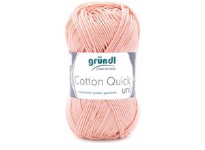 4036014187051 - Wolle Cotton Quick 50 g uni apricot Handarbeit - Gründl