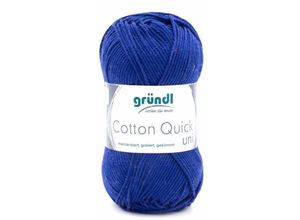 4036014187082 - Wolle Cotton Quick 50 g uni marineblau Handarbeit - Gründl