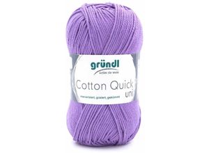 4036014187297 - Wolle Cotton Quick 50 g uni lavendel Handarbeit - Gründl