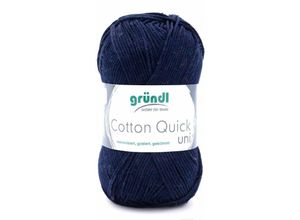 4036014187389 - Wolle Cotton Quick 50 g uni dunkelblau Handarbeit - Gründl