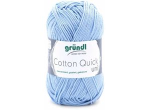 4036014187471 - Wolle Cotton Quick 50 g uni himmelblau Handarbeit - Gründl