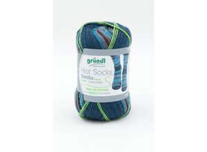 4036014205915 - Sockenwolle Hot Socks Simila 100 g blau-jeansblau-grau-flieder-braun Sockenwolle - Gründl