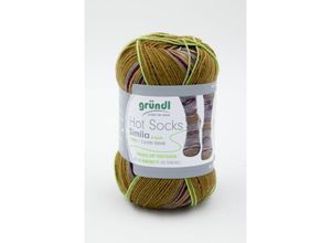 4036014206097 - Gründl Sockenwolle Hot Socks Simila 100 g honig-rot-taupe-feige-granit Garn