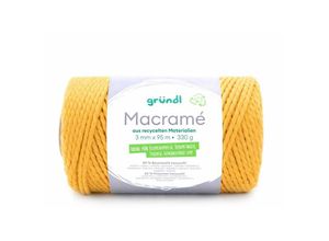 4036014224503 - Macramé gelb 330 g Handarbeit - Gründl