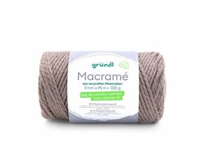 4036014224534 - Macramé dunkle beige 330 g Handarbeit - Gründl