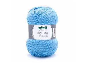 4036014225944 - Wolle Big Lisa Premium uni 250 g hellblau Handarbeit - Gründl