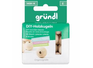 4036014230498 - Diy Holzkugeln gebohrt 14 mm 30 Kugeln Handarbeit - Gründl