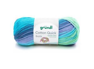 4036014230931 - Gründl Wolle Cotton Quick Batik 100 g hellblau-violett-apfelgrün Handarbeit