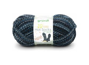 4036014262642 - Sockenwolle Hot Socks 100 g 4-fach jade-lichtgrün-smaragd-schwarz Sockenwolle - Gründl